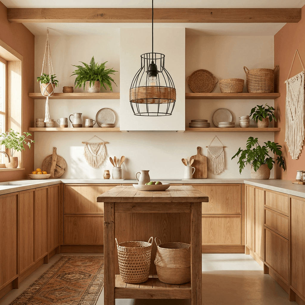 Nino KIMO Pendant Lamp with Rattan